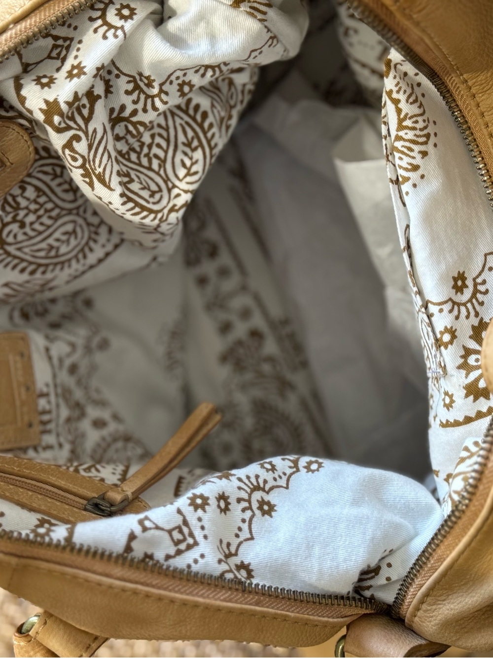Free People We The Free Emerson Tote Bag Italian Straw NWT - Picture 7 of 8